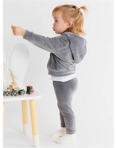 Брюки (легинсы) Plushy, р. 92-98 см, серый Крошка я