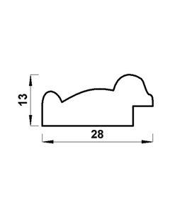 Фоторамка для фото 30×40 см «МИРАМ», пластик, золото, (пластиковый экран) Miram