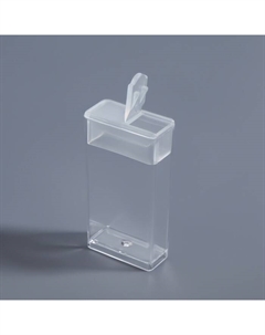 Органайзер для хранения, 64 баночки, 10 мл, 22.3×13×5.5 см, с наклейками, прозрачный Qf