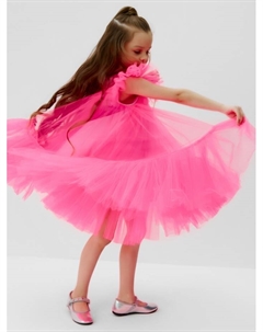 Платье для девочки с пышной юбкой, рост 110-116, цвет ярко-розовый Kaftan