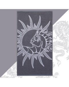 Полотенце махровое "Дракон" 50х90см, 100% хлопок, 420гр/м2 Этель