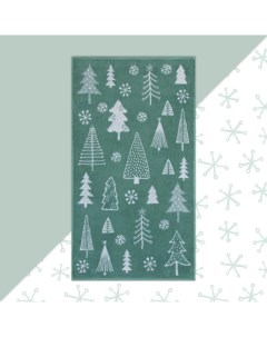 Полотенце махровое "" «Ёлочки» 50х90см, 100% хлопок, 420гр/м2 Этель