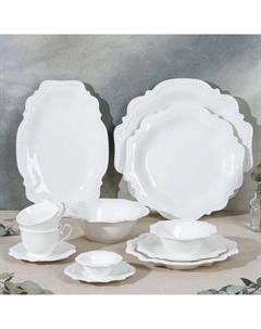 Блюдо «Сюита», d=35.8 см, фарфор, белое Magistro