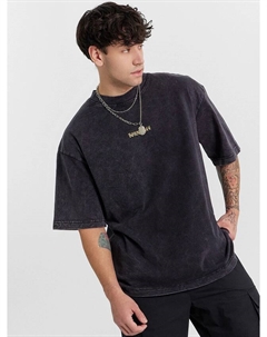 Футболка мужская оверсайз черная с обработкой эйсид Mark formelle