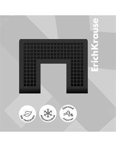 Лоток-сортер для бумаг вертикальный, 3 отделения,, чёрный Erichkrause