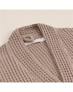 Халат вафельный женский SL HOME: Waffle «Саббиа», размер M, хлопок 100%, коричневый Sima-land home