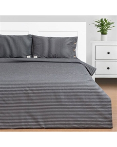 Постельное бельё дуэт «» Quiet shade, жатый хлопок, серое Этель