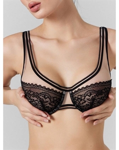Бюстгальтер женский кружевной со вставками из сетки Mark formelle