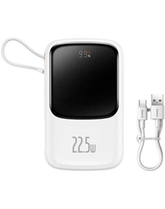 Внешний аккумулятор PPQD060102 Qpow Pro 10000mAh 22.5W White (PPQD2-10C) Baseus