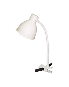 Светильник настольный (прищепка) Лира 40Вт Е27 белый НДБ38-40-007 Трансвит