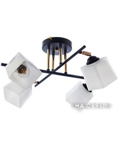 Припотолочная люстра НПБ N4741/4 (черный/золотистый) Aitin-pro