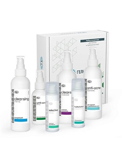 Набор косметики для жирной и проблемной кожи Гельтек