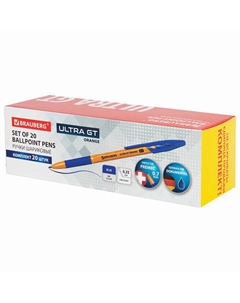 Ручка шариковая с грипом "ULTRA GT ORANGE" Brauberg