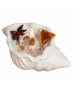 Ароматическая свеча Ракушка Пряный глинтвейн для декора дома She style