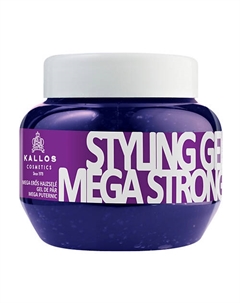 Гель для укладки волос Mega Strong, мегасильной фиксации, с провитамином В5 275 Kallos cosmetics