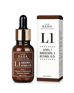 Сыворотка для лица антивозрастная L1 Bakuchiol & Retinol Serum 30 Cos de baha