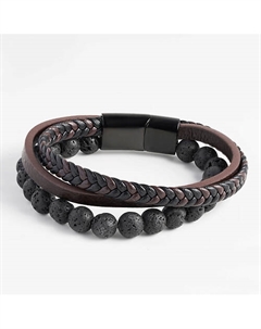 Браслет кожаный с камнем тигровый глаз Shine & beauty