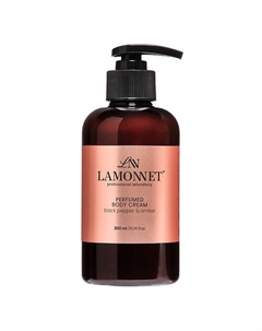 Крем для тела парфюмированный, увлажняющий и питательный. Черный перец и амбра 300 Lamonnet
