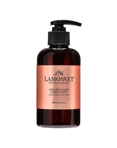 Жидкое мыло для рук и тела парфюмированное. Черная роза Баккара 300 Lamonnet
