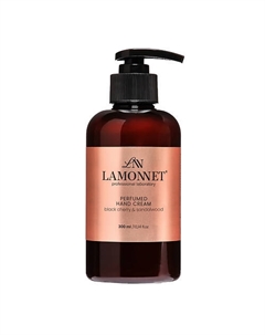 Крем для рук парфюмированный, питательный и увлажняющий. Черная вишня и сандаловое дерево 300 Lamonnet