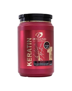 Питательная маска для волос с кератином и маслом авокадо 1000 Dos lunas