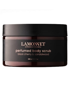 Скраб для тела парфюмированный, с маслами. Черная вишня и сандаловое дерево 250 Lamonnet