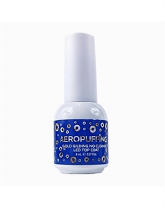 Верхнее покрытие Gold Gilding No Cleanse LED Top Coat 8.0 Aeropuffing