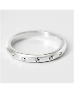 Кольцо покрытое серебром с ювелирным стеклом 1.0 Shine & beauty