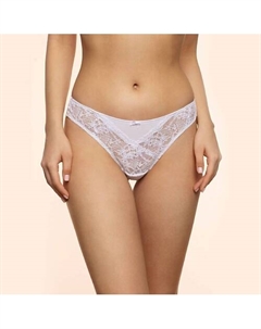 Трусы бразилиана средней посадки, из микрофибры, с кружевом Luce del sole