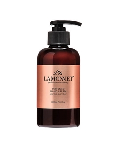Крем для рук парфюмированный, питательный и увлажняющий. Ваниль и амбра 300 Lamonnet