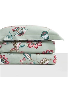 Постельное белье Simple Living из Печатного Сатина 160x220 Moss Arya home collection