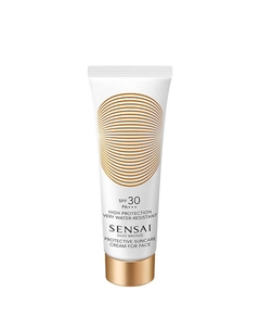 Водостойкий солцезащитный крем для лица Silky Bronze Protective Cream SPF50 50 Sensai