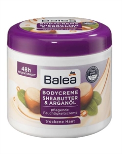 Крем для тела с маслом ши и аргановым маслом Sheabutter & Arganöl 500.0 Balea