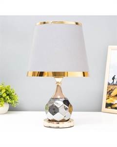 Настольная лампа «Кабошен» 1×40 Вт Е27 220 В золото-хром 25×25×40 см Risalux