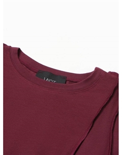 Лонгслив с декоративными швами, размер 42, бордовый Mist