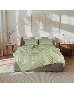 Постельное бельё дуэт «», модал, зелёное Этель