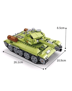 Конструктор «Танк Т-34», 578 деталей Unicon