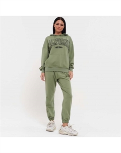 Костюм женский (толстовка/брюки), цвет зелёный, размер M (44) Little secret