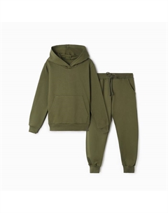Комплект детский (толстовка,брюки) НАЧЁС, цвет хаки, рост 122 см Tusi