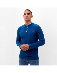 Футболка с дл. рукавом мужская цвет синий, р-р 50 Minaku