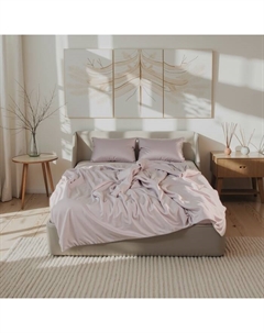 Постельное бельё евро «», модал, серо-бежевое Этель