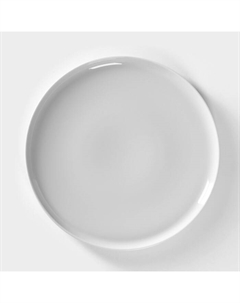 Блюдо для пиццы Добрушский завод «Бельё», d=30 см, фарфор, белое Добрушский фарфоровый завод