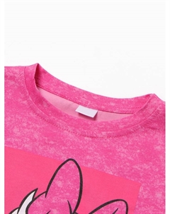 Футболка для девочки «Утка», розовая, рост 122-128 см Kaftan