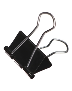 Набор зажимов для бумаг, 25 мм, 48 штук, в пластиковой тубе, черные Calligrata top