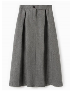 Юбка миди женская : Modern classic, тёмно-серая, размер 46 Minaku