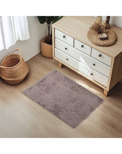 Коврик для дома «Букли длинные», 40×60 см, серый Доляна