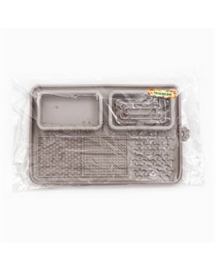 Коврик для лизания на присосках с мисками 30×20 см, серый Пижон