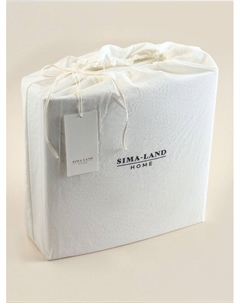 Постельное бельё 2-спальное SL Home Cotton lace, жаккард, белое Sima-land home