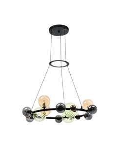 Светильник «Десио» 12хG9 черно-золотой 67×67×18-118 см Bayerlux