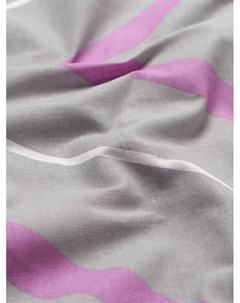 Простыня 1.5-спальная «. Сиренево-серые зигзаги», 150×220 см, поплин Этель